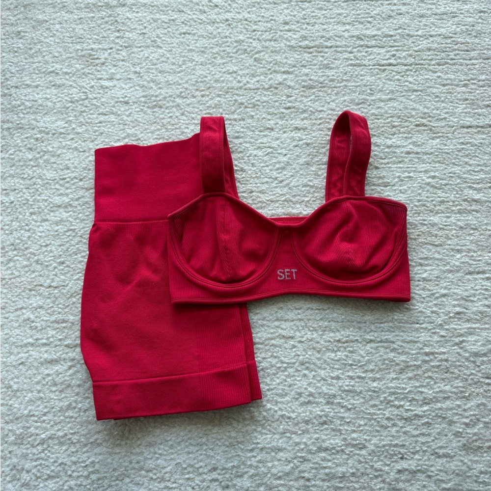 SET Active SCULPTFLEX® Contour Bra & Bike Shorts in Barn